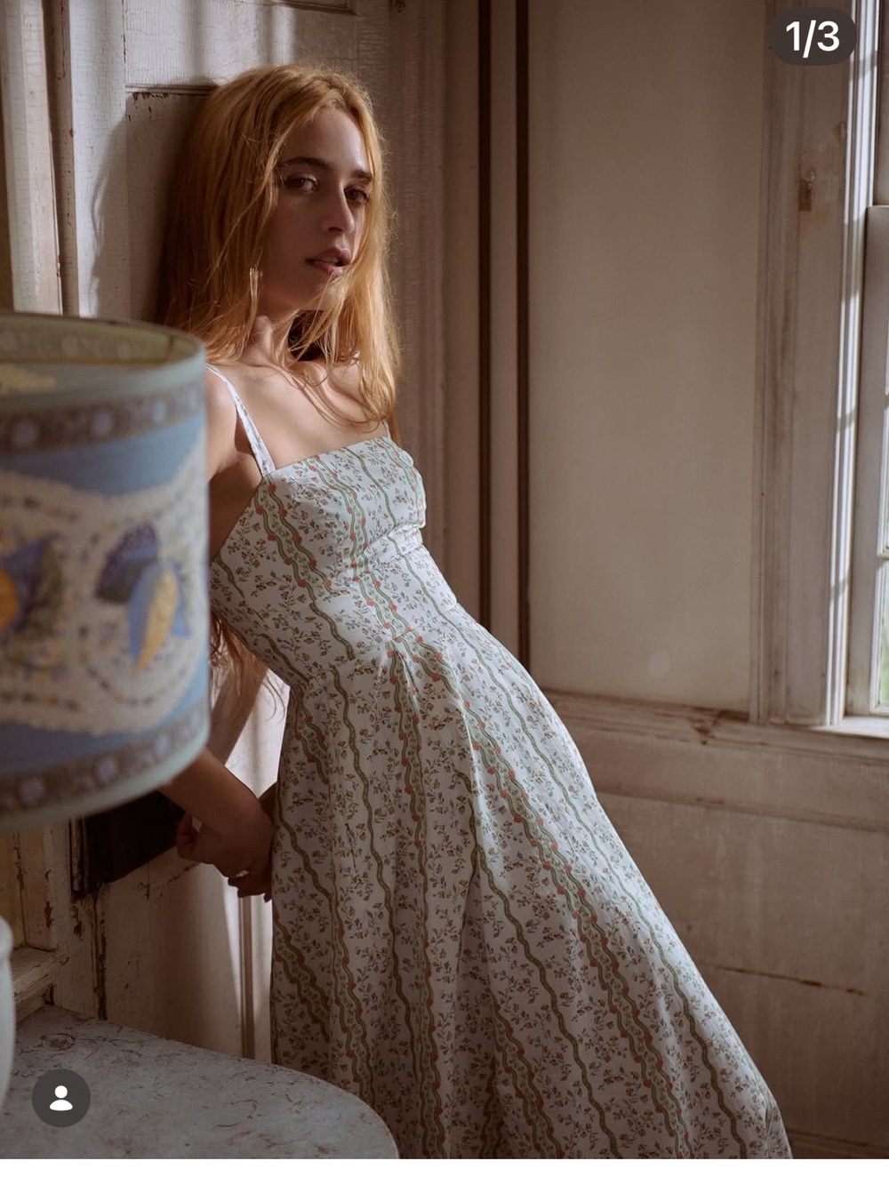Margot Dress in Green Provence Floral